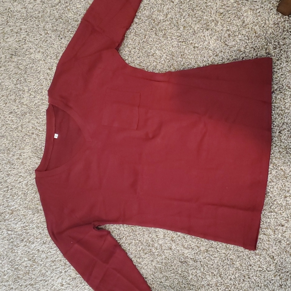 Maroon Long Sleeve Shirt